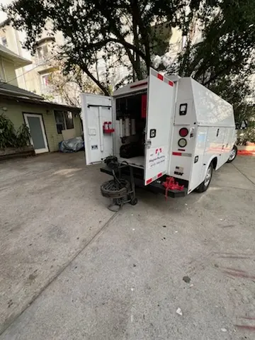 Magnet Plumbing service vehicle on-site for Water Heater Repair in Heritage In the Hills